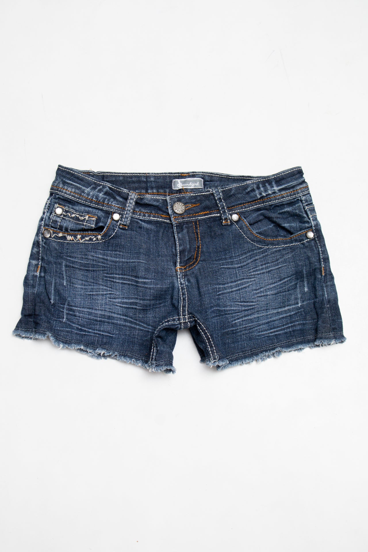 #104 Soundgirl Denim Shorts Blue | c. 204 | Size 6