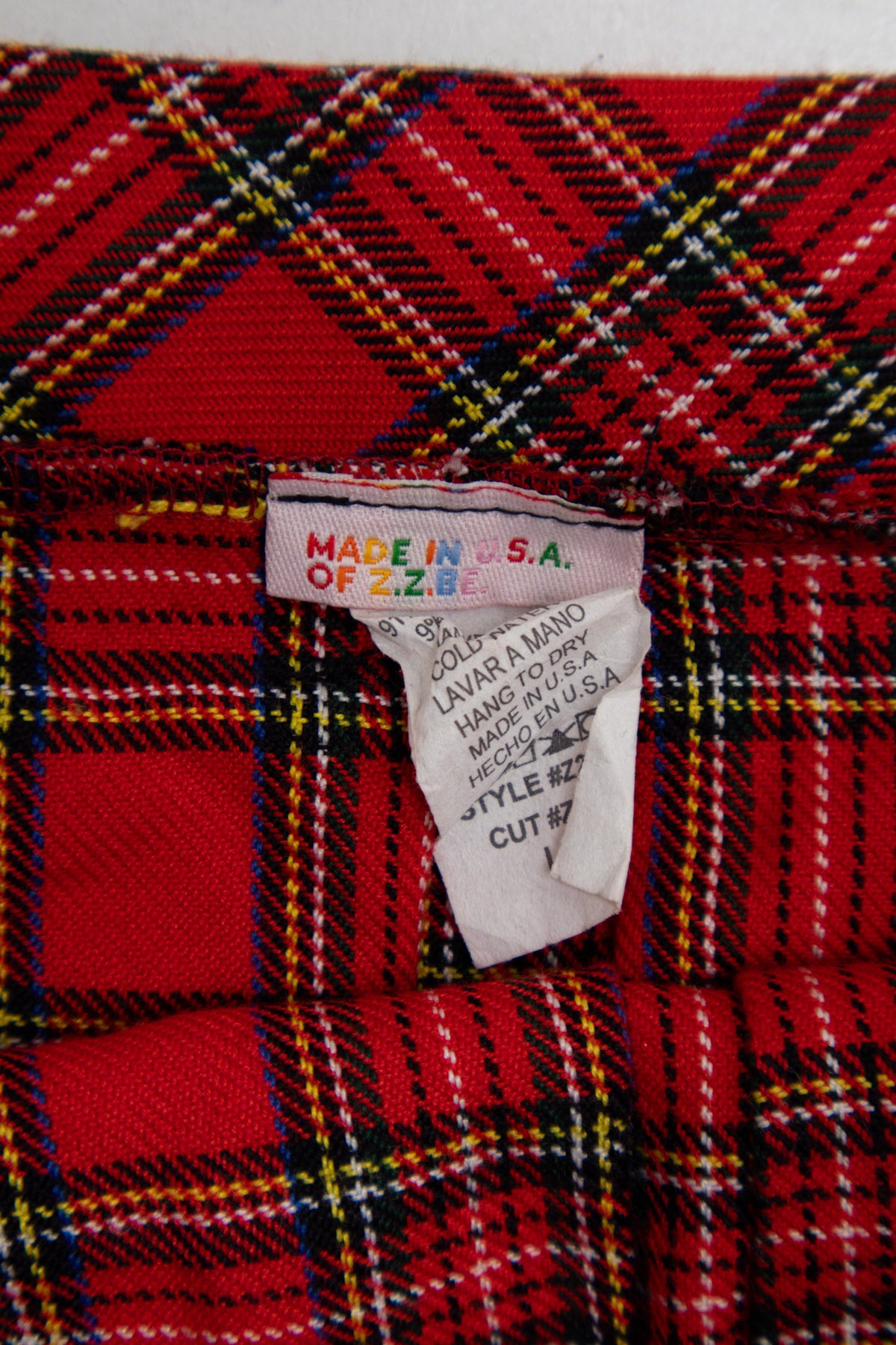 #160 Z.Z.B.E. Mini Skirt Red | c. 209 | Size 10/12