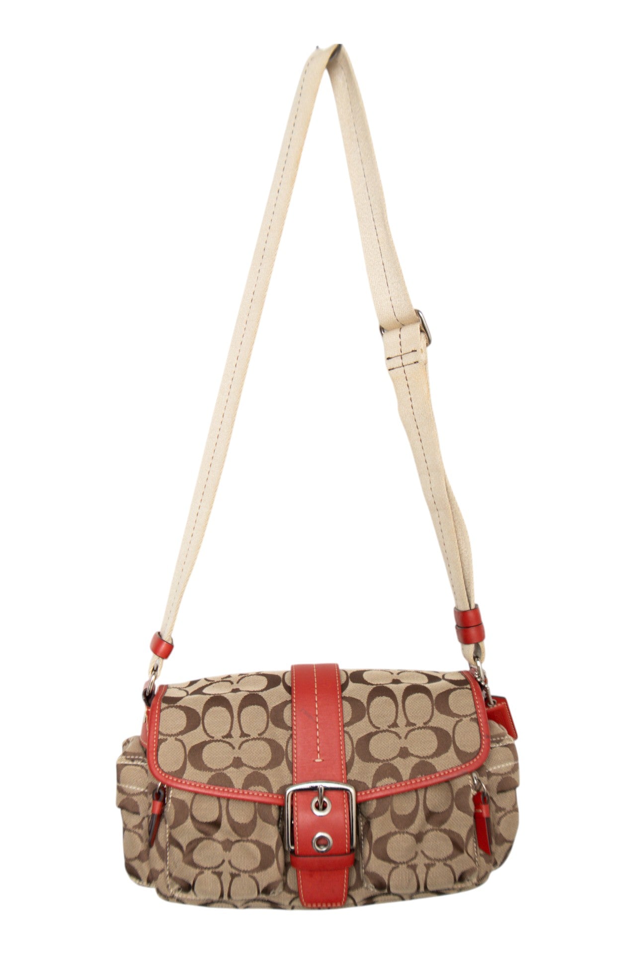 #159 Coach Shoulder Bag Beige | c. 180 | Size