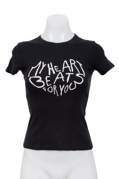 #089 United Colors Of Benetton T-shirt Black | c. 208 | Size 8
