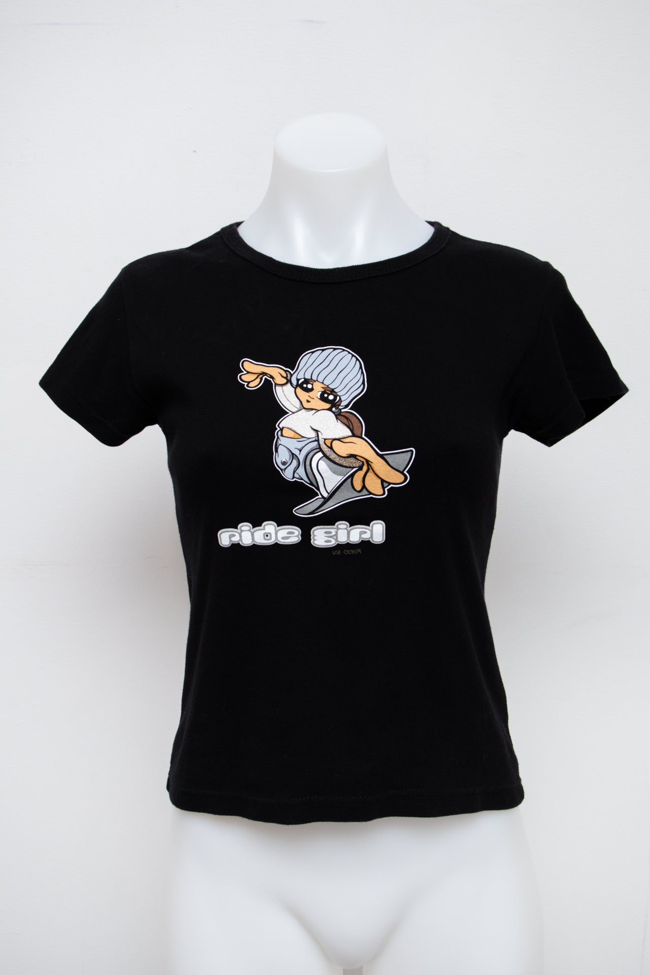 #74 Spirit T-shirt Black | c. 196 | Size 8/10