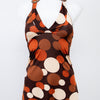 #059 Halter Top Brown | c. 207 | Size 8