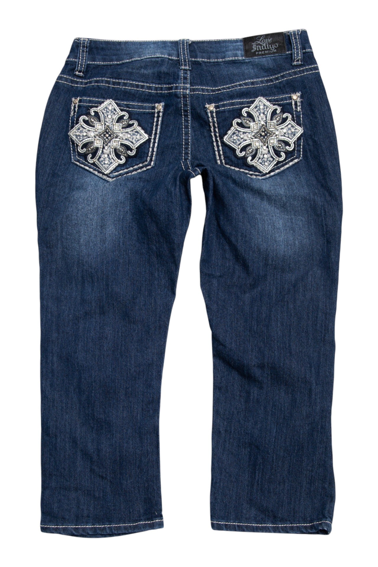 #081 Love Indigo Premium Capris Blue | c. 209 | Size 8