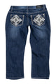 #081 Love Indigo Premium Capris Blue | c. 209 | Size 8