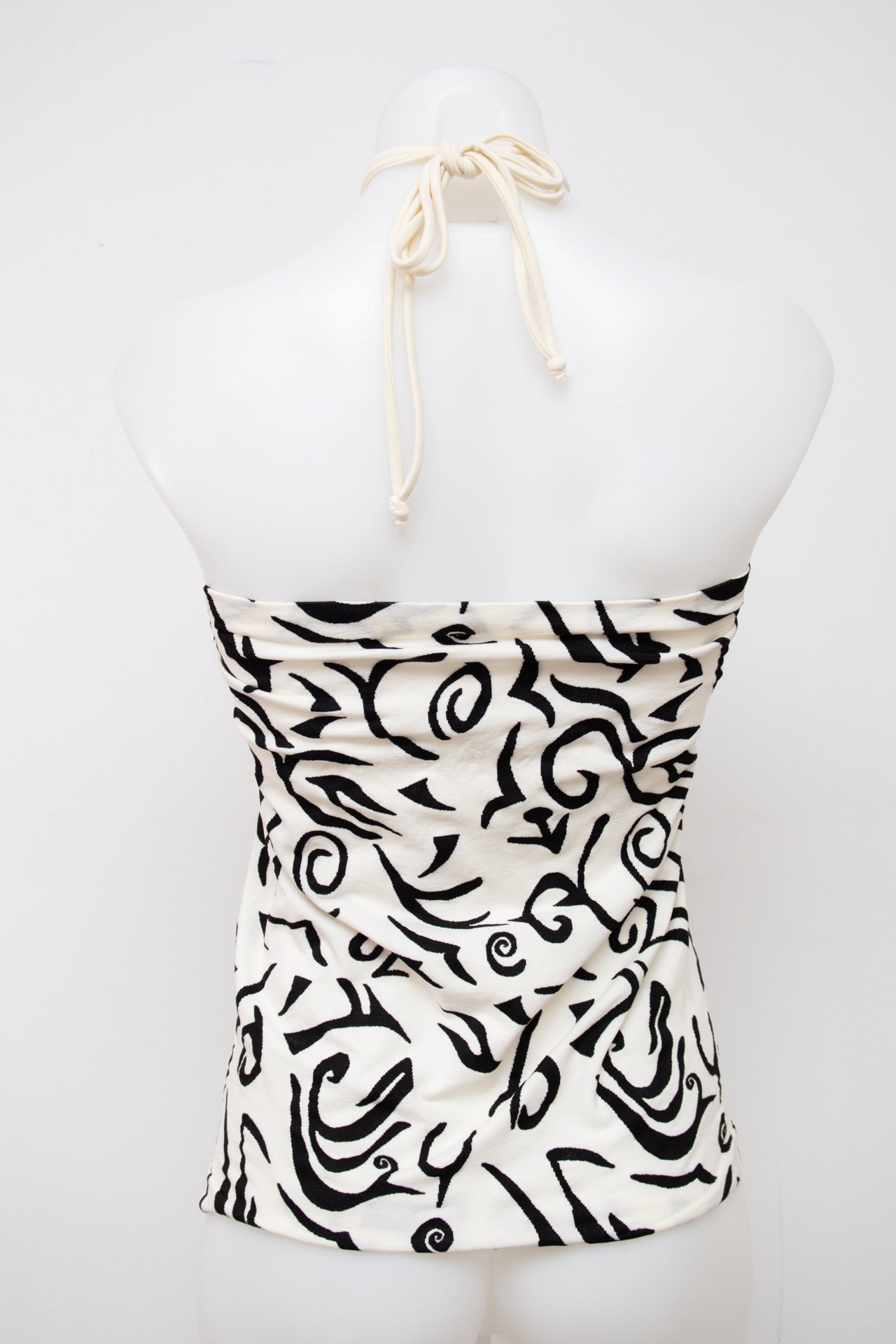 #004 Halter Top White | c. 201 | Size 8