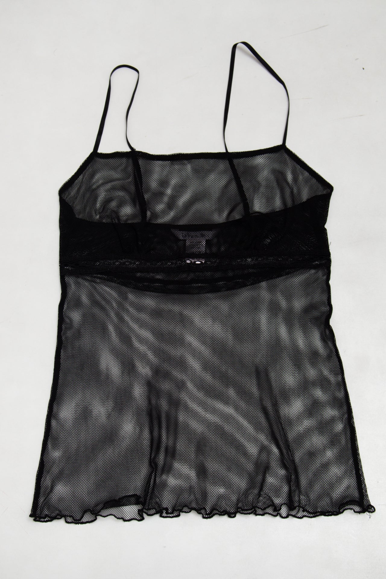 #143 La Vie En Rose Babydoll Camisole / Lingerie Top Black | c. 173 | Size 8