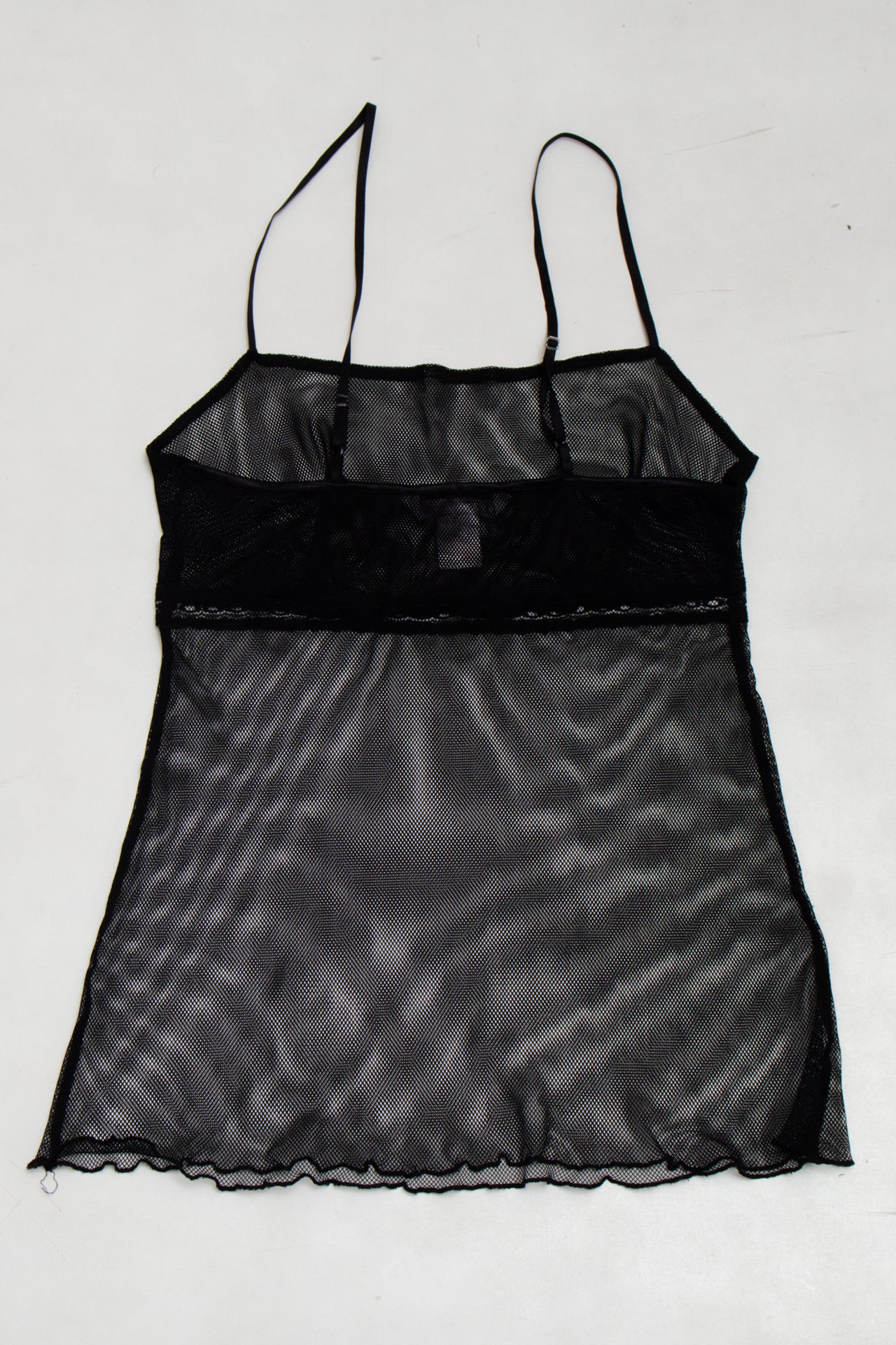 #143 La Vie En Rose Babydoll Camisole / Lingerie Top Black | c. 173 | Size 8