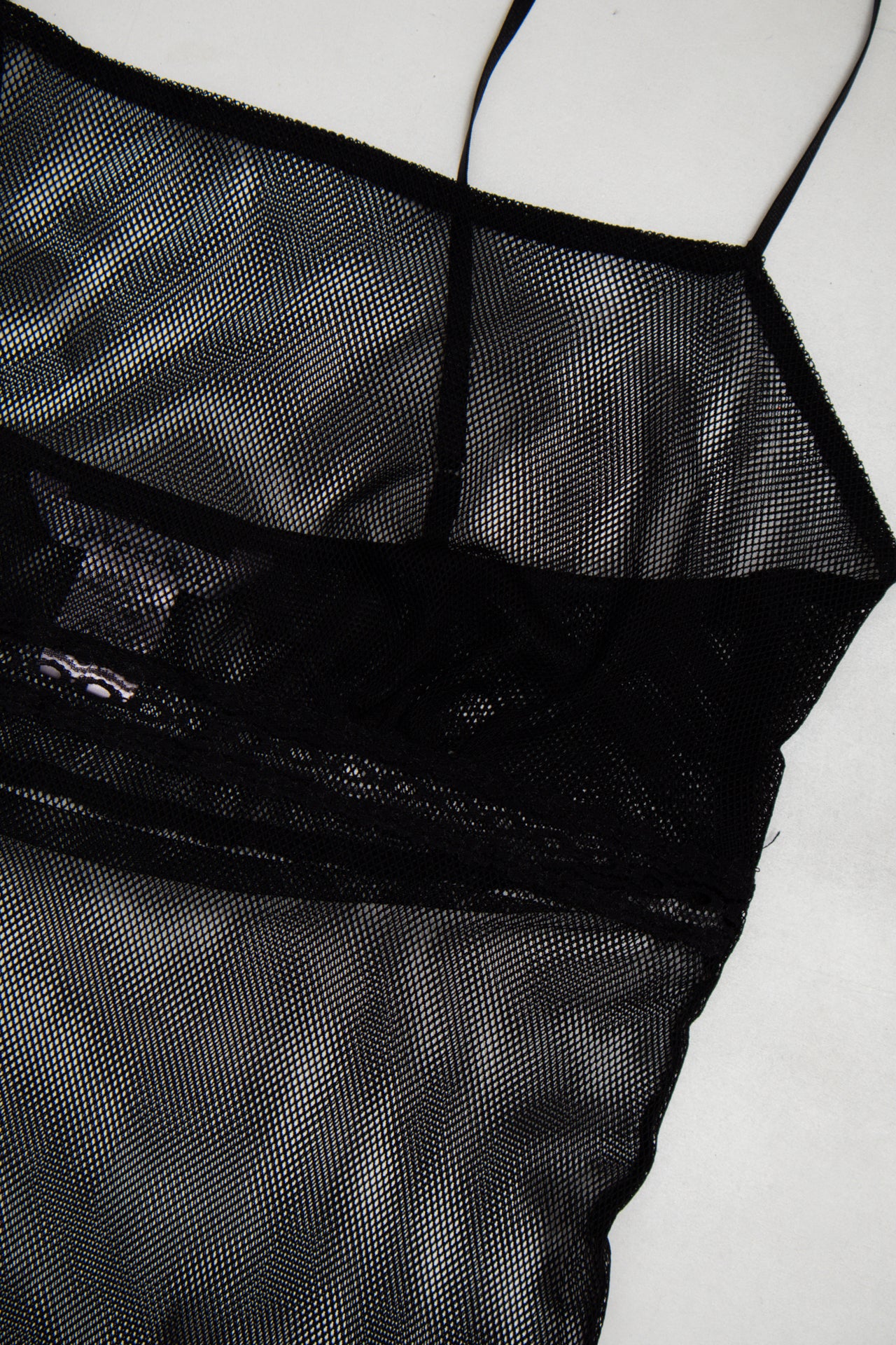 #143 La Vie En Rose Babydoll Camisole / Lingerie Top Black | c. 173 | Size 8