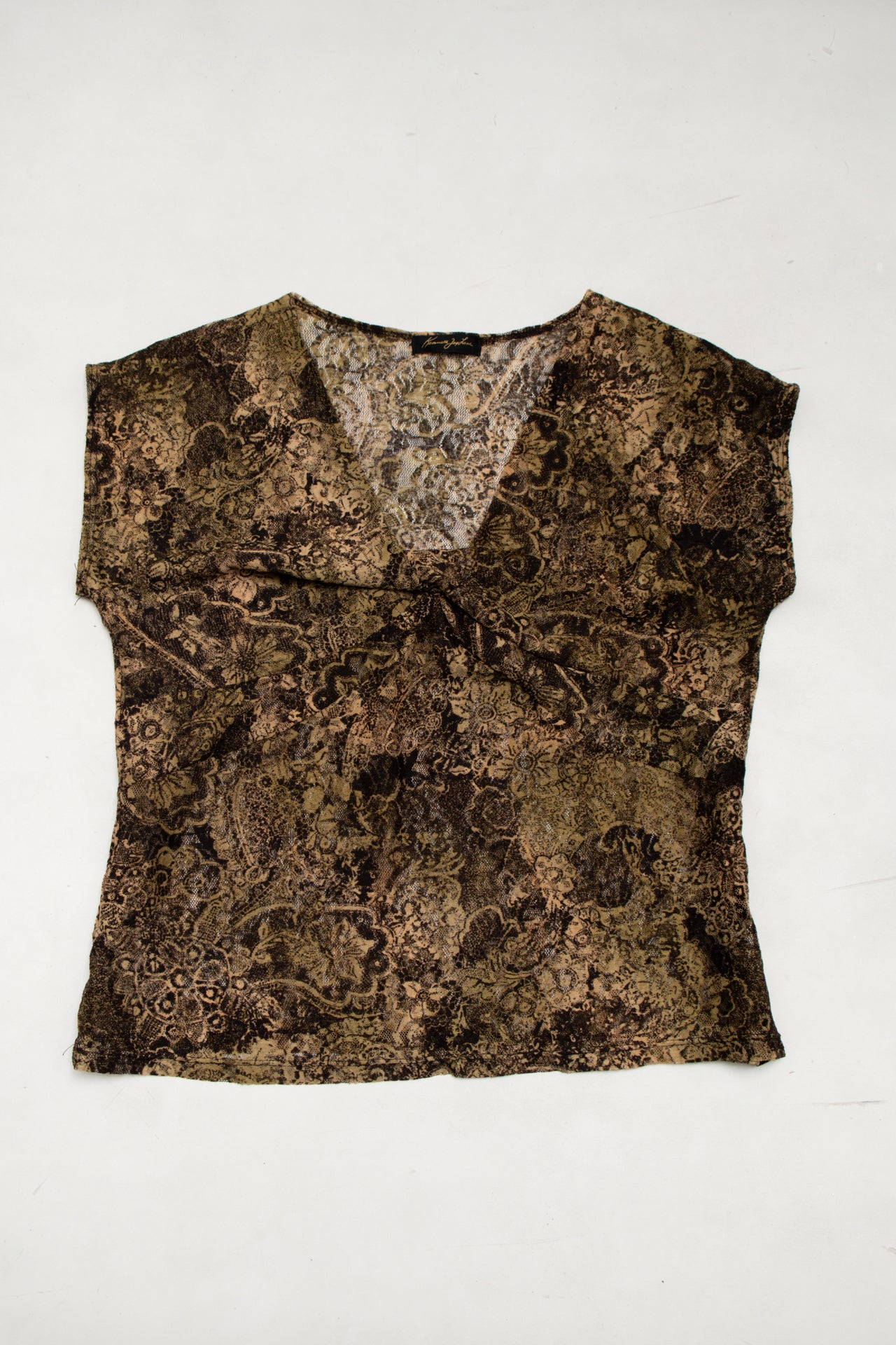 #207 Kenneth Jay Lane Blouse Brown | c. 173 | Size 12