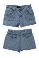 #128 Route 66 Original Clothing Co. Denim Shorts Light Blue Wash | c. 174 | Size 6/8