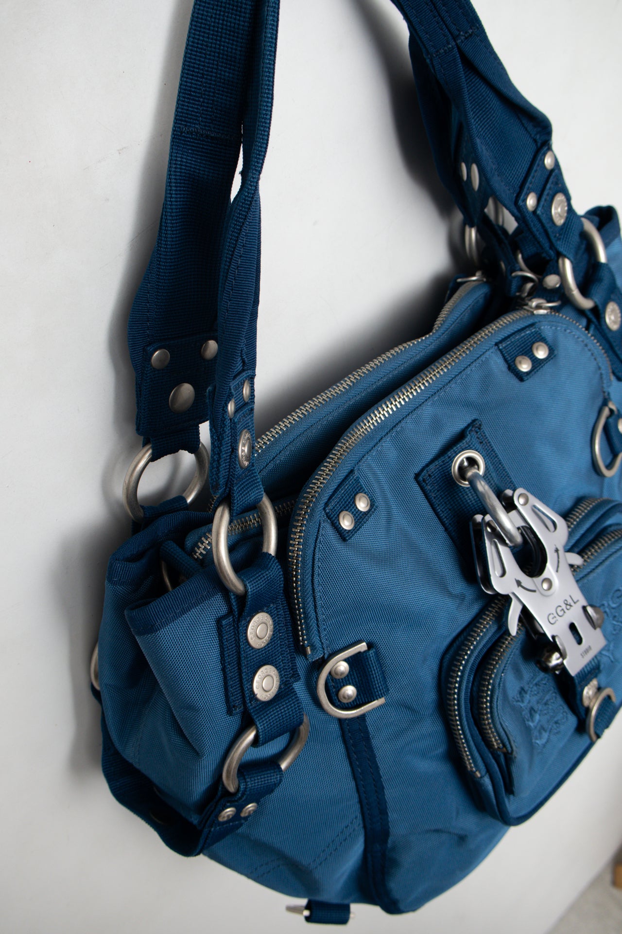 #230 George Gina &amp; Lucy 'PRICIPESSA' Bag Blue | c. 175