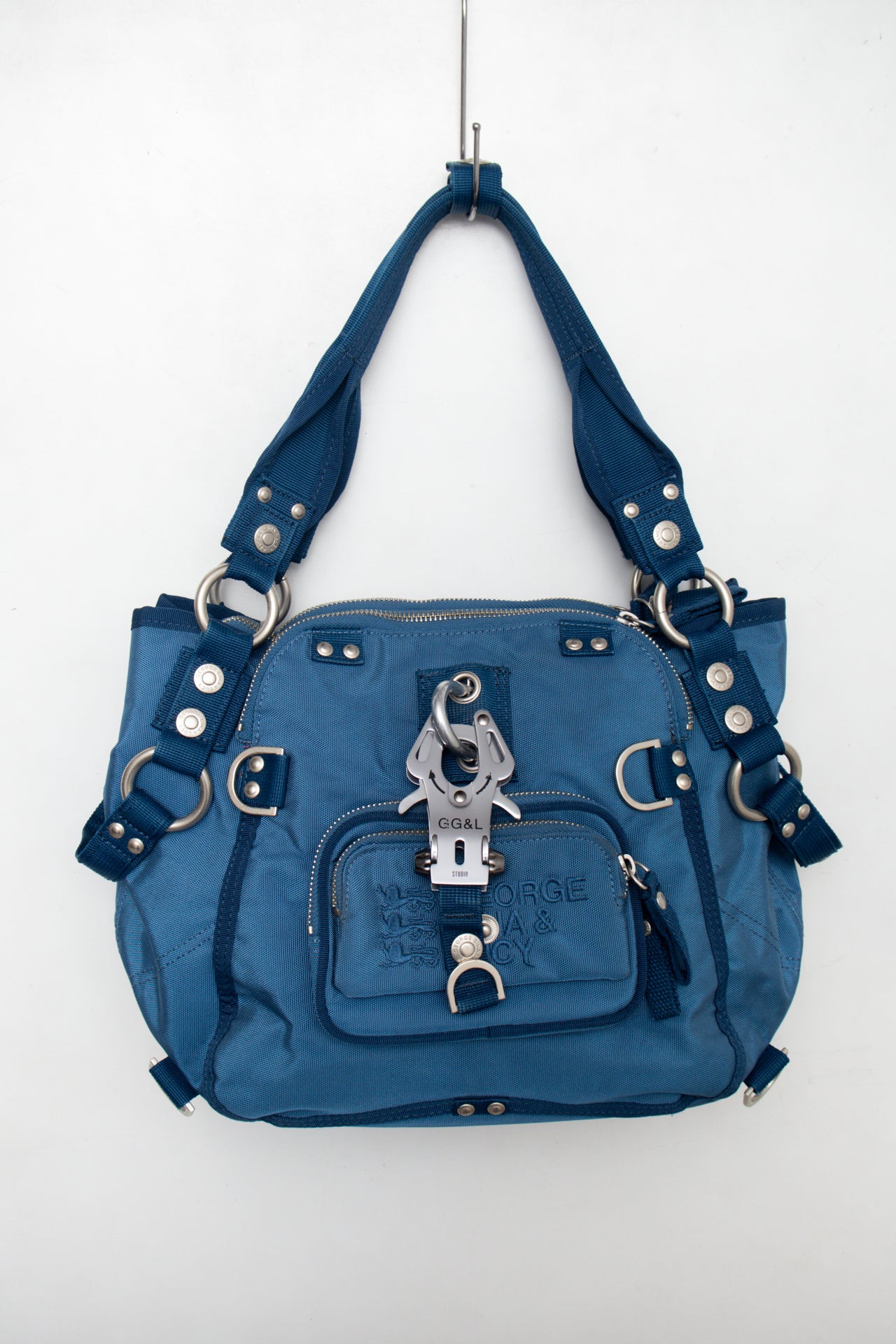 #230 George Gina &amp; Lucy 'PRICIPESSA' Bag Blue | c. 175