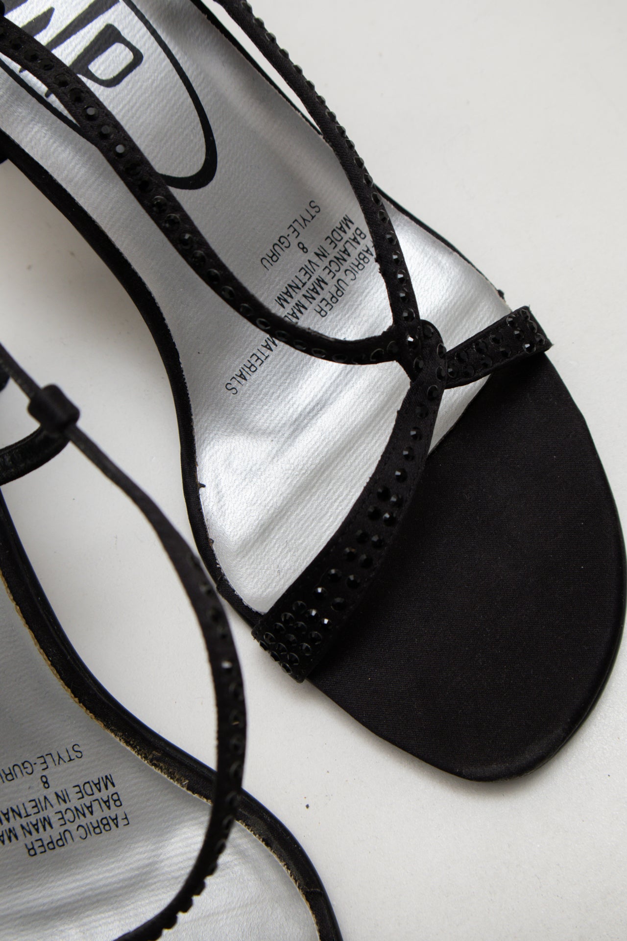 #185 Pup Heeled Sandals Black | c. 173 | Size AU8