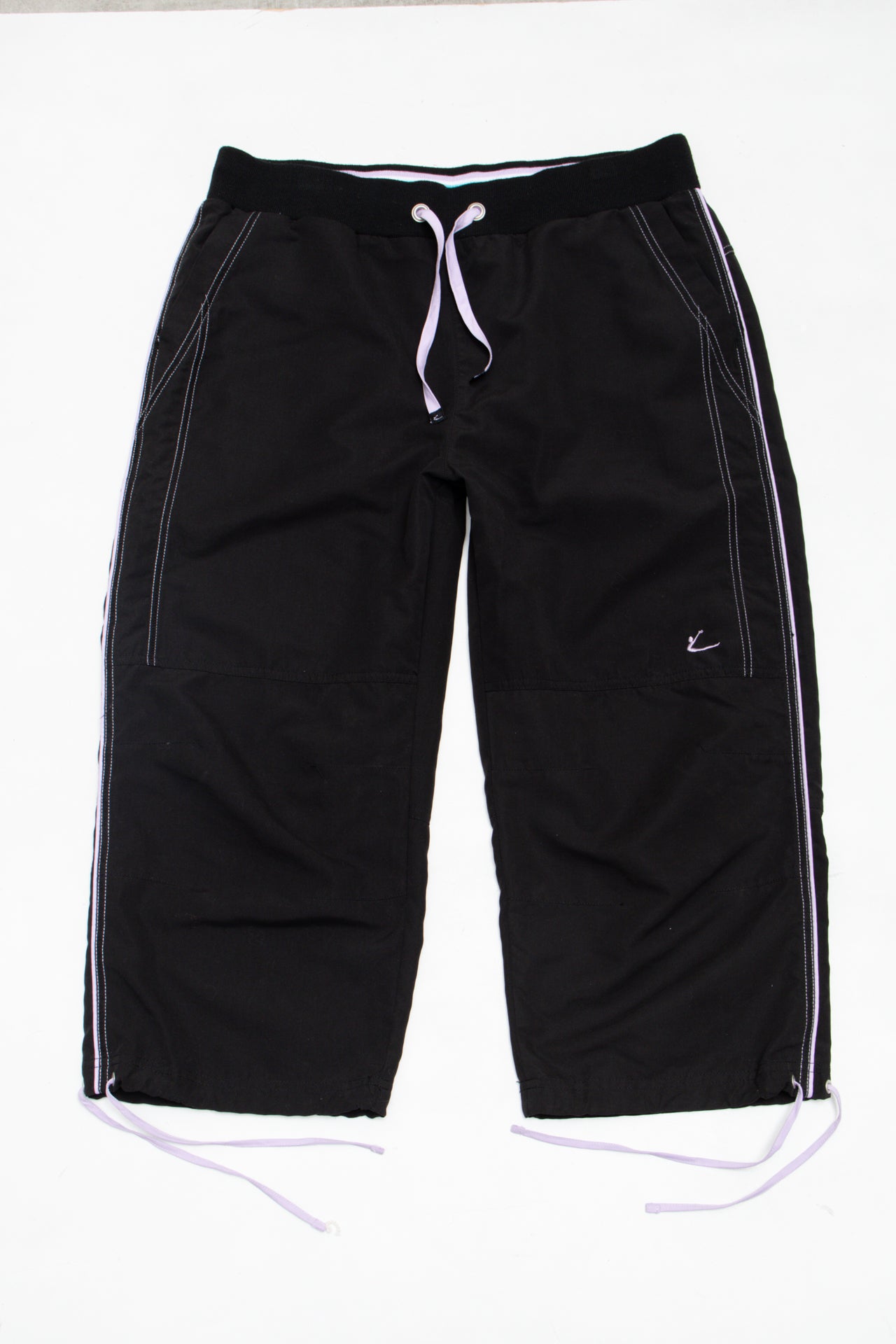 #96 Cropped Track Pants Black | c. 173 | Size 10