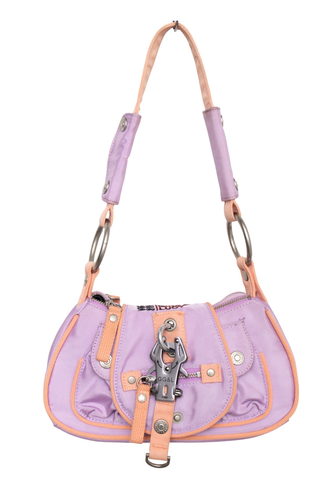 #219 George Gina &amp; Lucy Purple Utility 'MINI-CHICA-GO' Bag | c. 175 | Size
