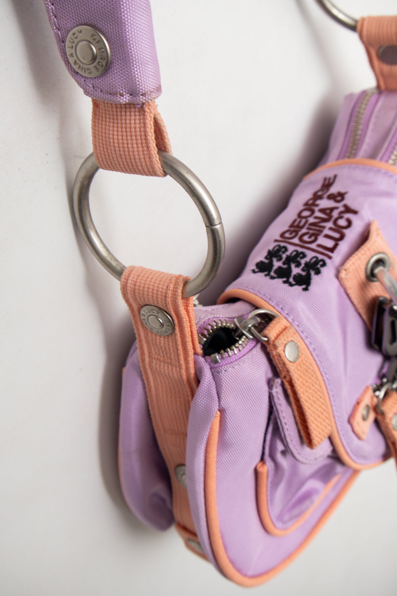 #219 George Gina &amp; Lucy Purple Utility 'MINI-CHICA-GO' Bag | c. 175 | Size