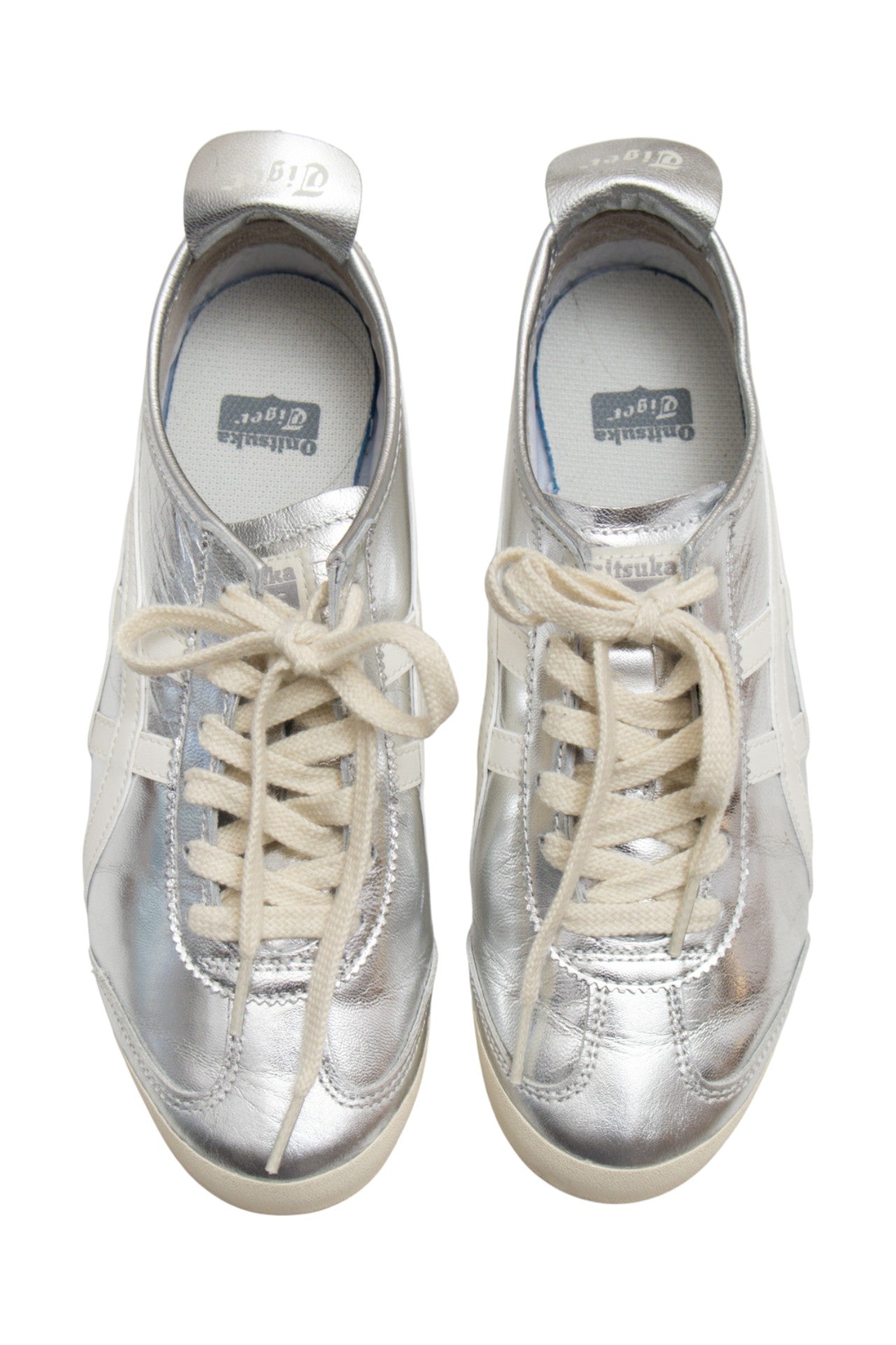 #178 Onitsuka Tiger Sneakers Silver | c. 173 | Size AU8.5