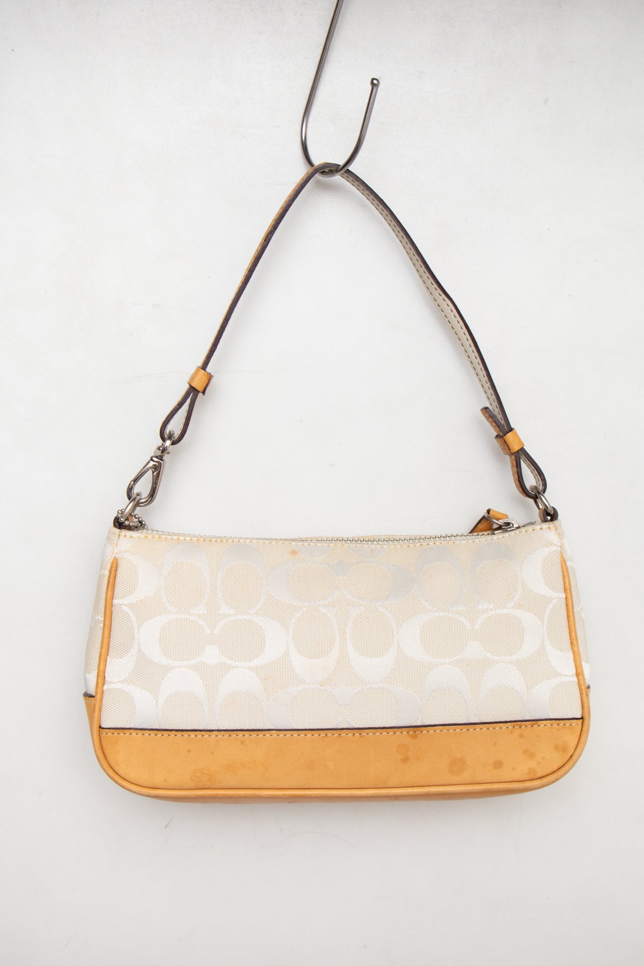 #182 Coach White Monogram Demi Bag | c. 176