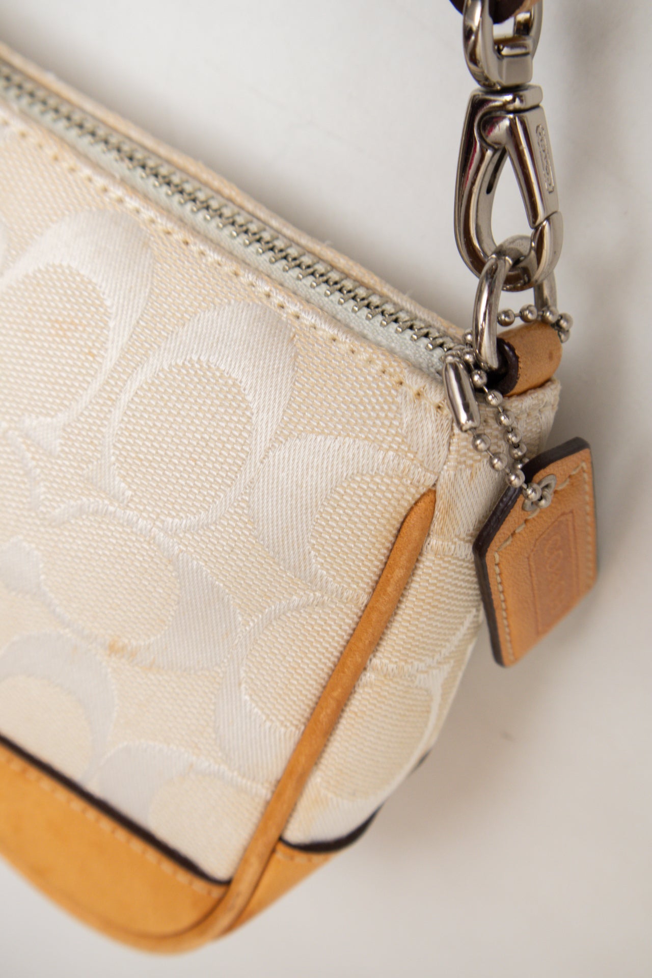 #182 Coach White Monogram Demi Bag | c. 176
