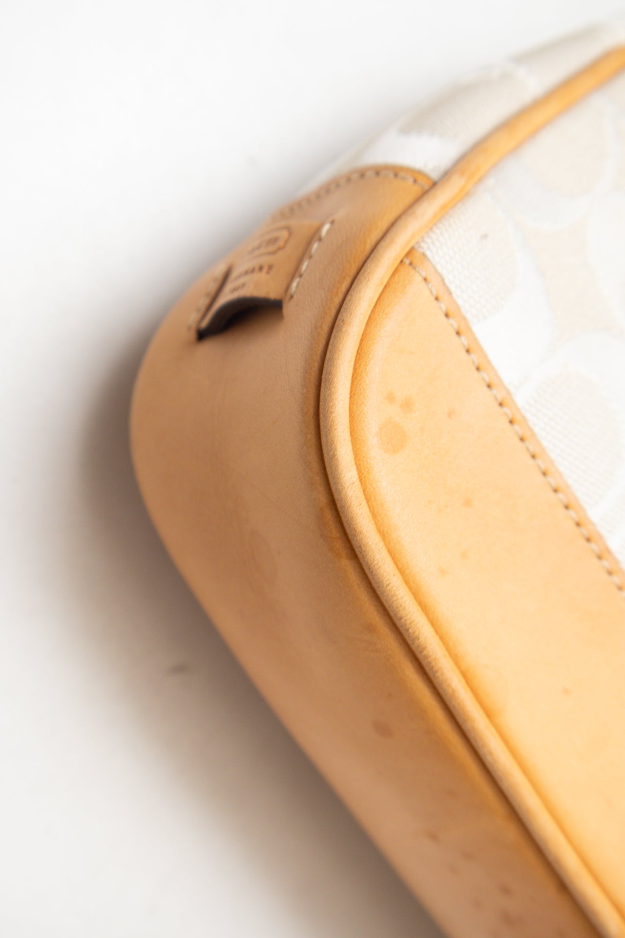 #182 Coach White Monogram Demi Bag | c. 176