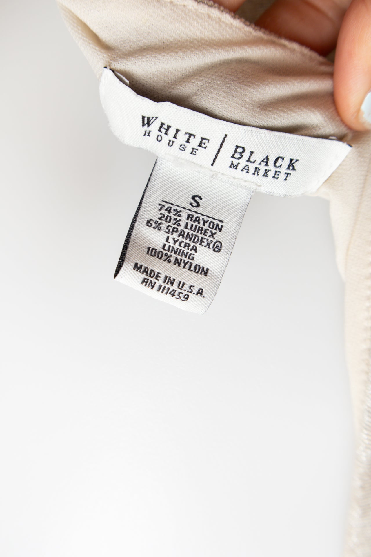 #178 White House Black Market Tank Top Beige | c. 176 | Size 8