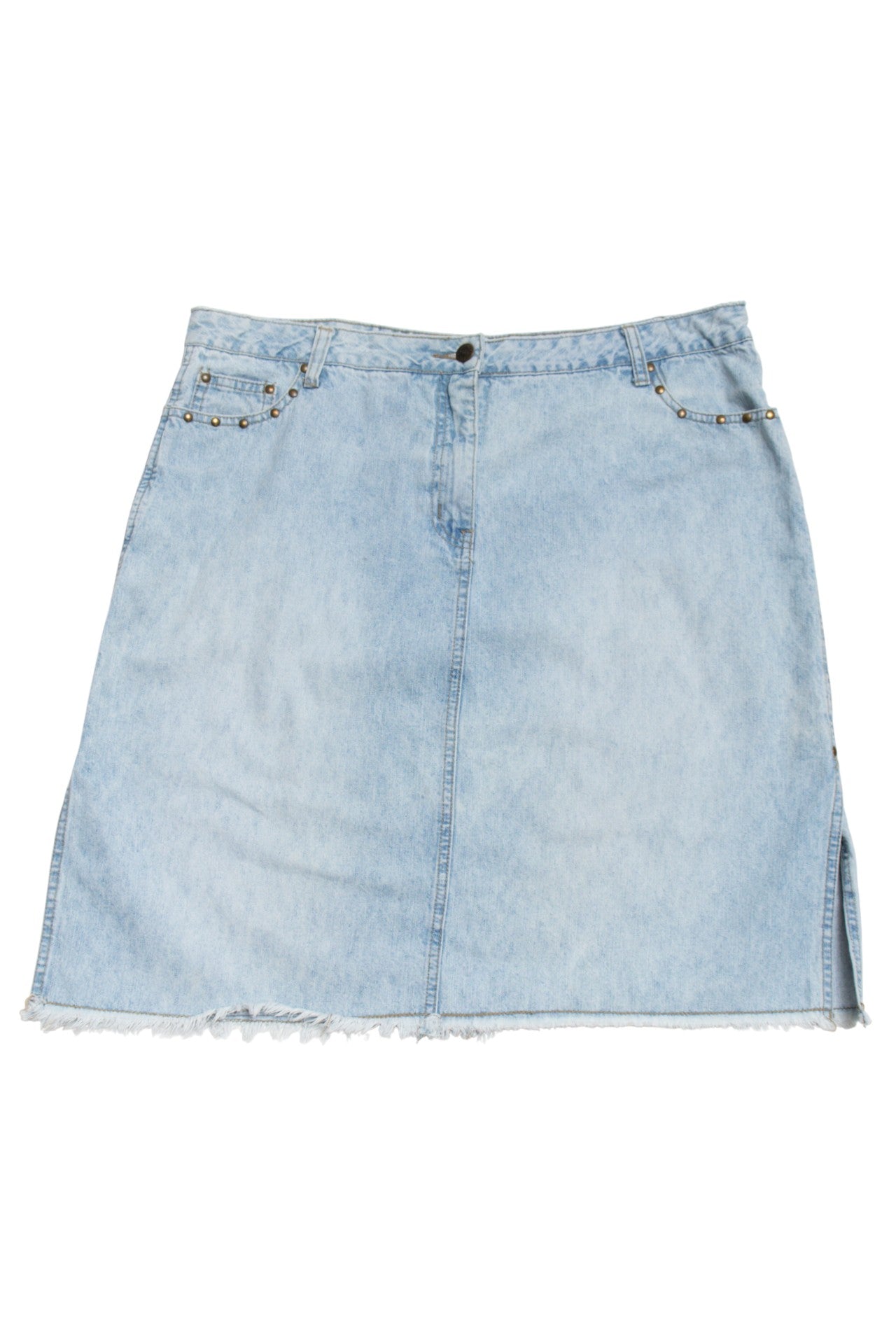 #215 Cotton Ginny Denim Mini Skirt Blue | c. | Size 14
