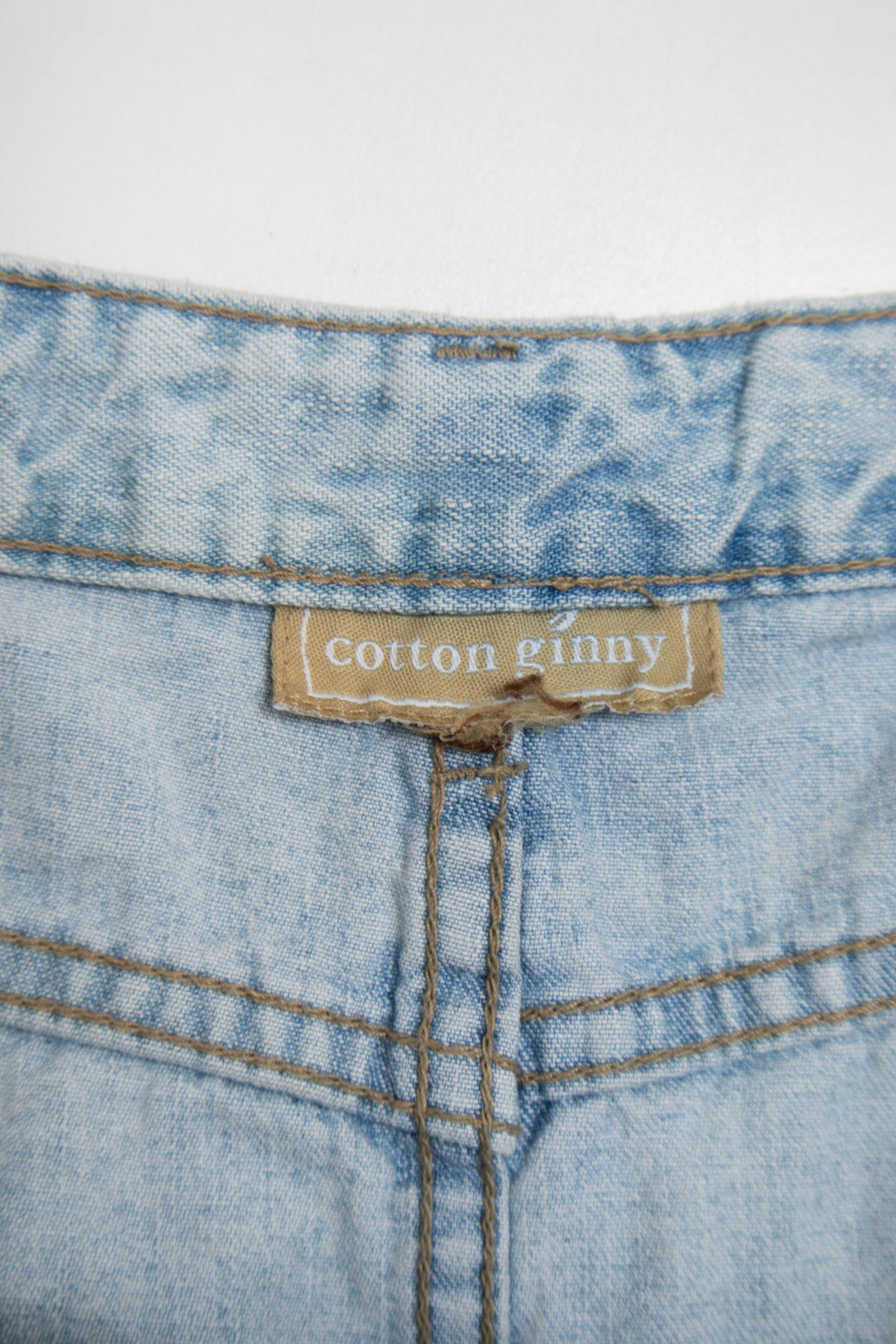#215 Cotton Ginny Denim Mini Skirt Blue | c. | Size 14