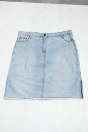 #215 Cotton Ginny Denim Mini Skirt Blue | c. | Size 14