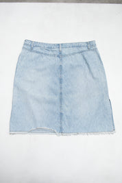 #215 Cotton Ginny Denim Mini Skirt Blue | c. | Size 14