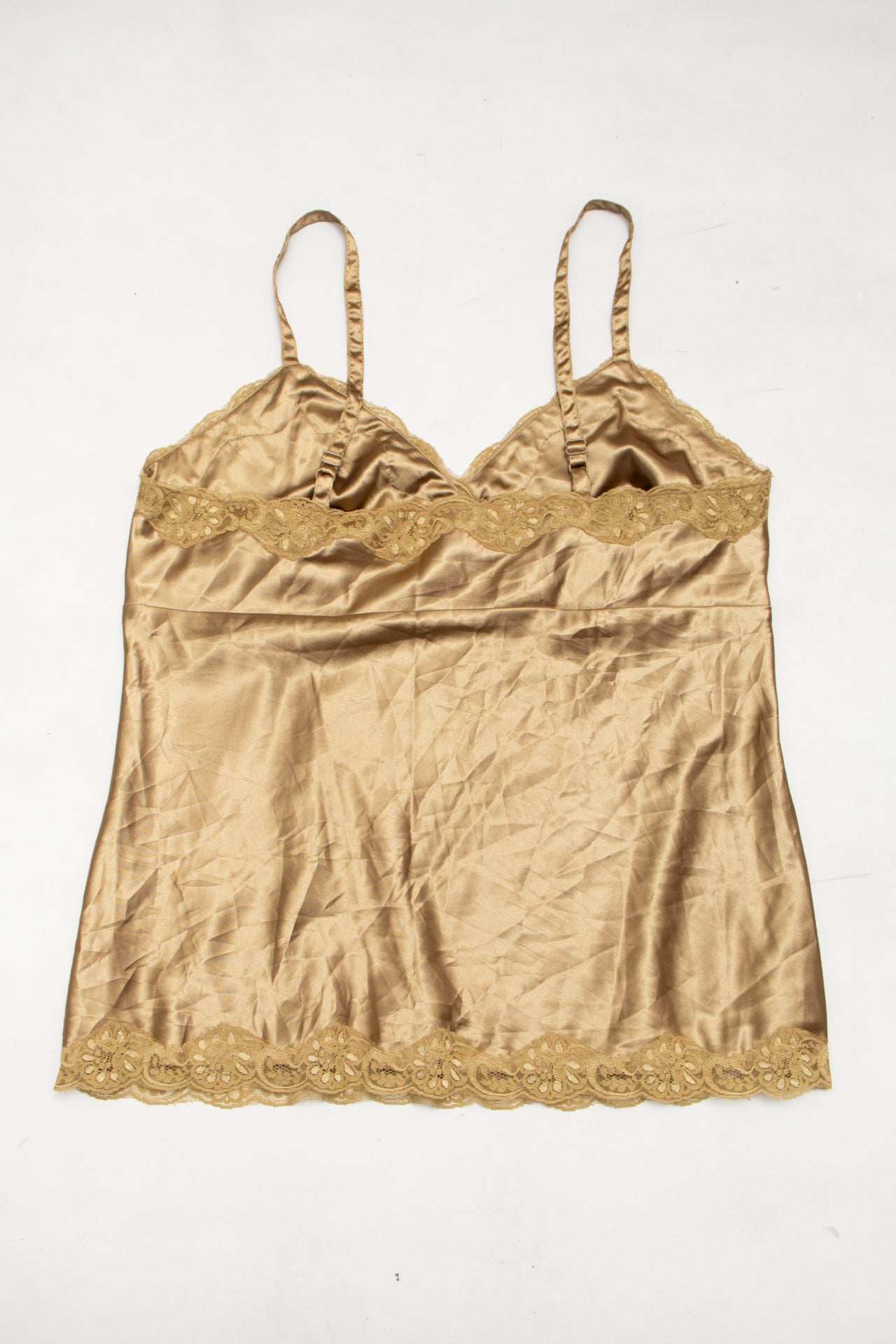 #47 Gloria Vanderbilt Cami / Camisole Top Gold | c. | Size 12