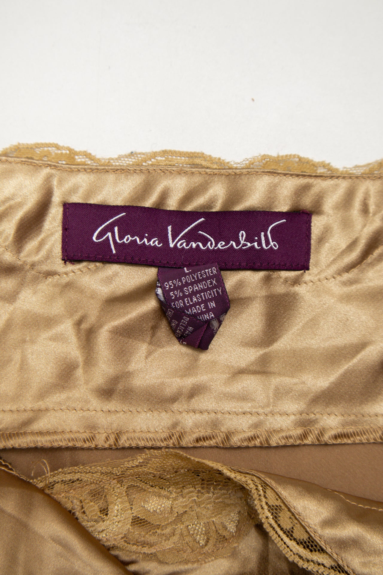 #47 Gloria Vanderbilt Cami / Camisole Top Gold | c. | Size 12