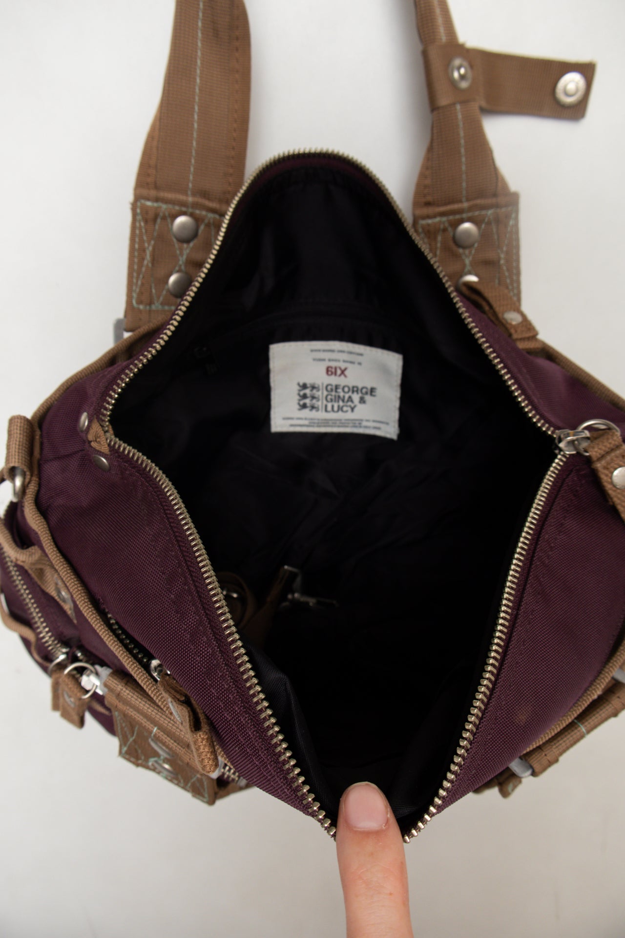 #272 George Gina &amp; Lucy Shoulder Bag Purple | c. 174