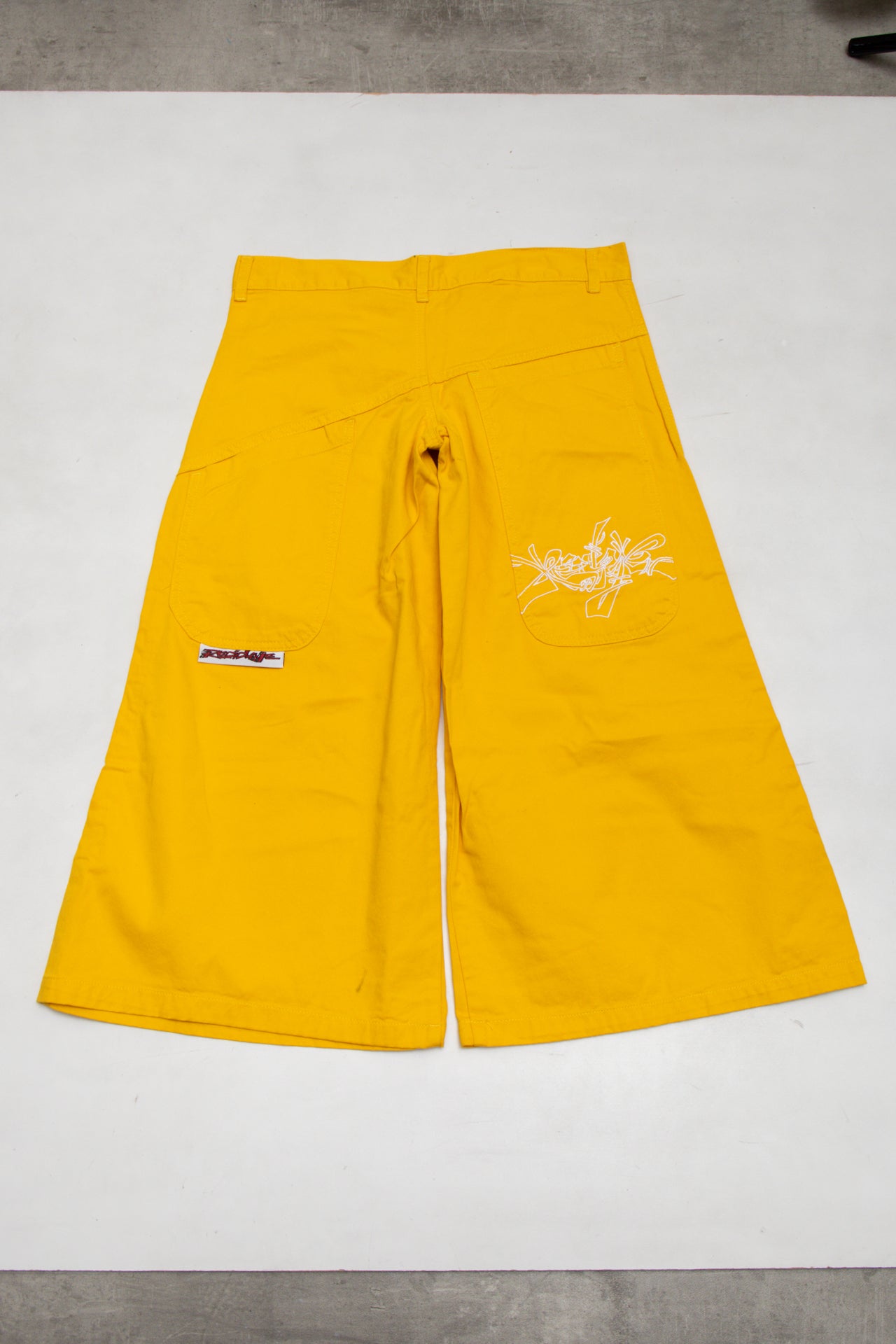 #110 Wide-leg Culotte Pants Yellow | c. 173 | Size 10