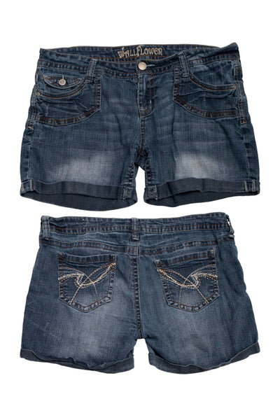 #179 Wallflower Denim Shorts Blue | c. 175 | Size 16