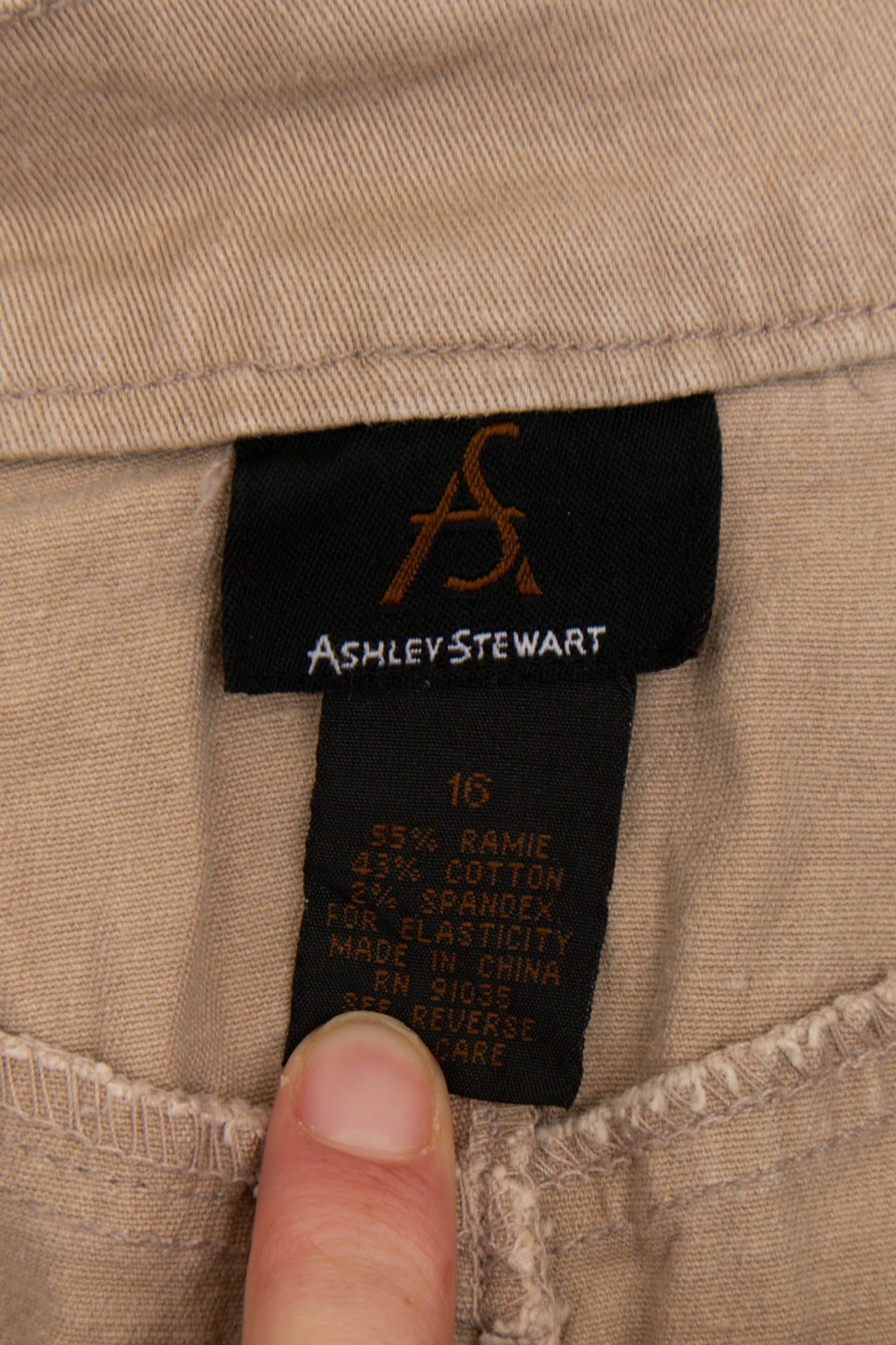#152 Ashley Stewart Skirt Beige | c. 173 | Size 16