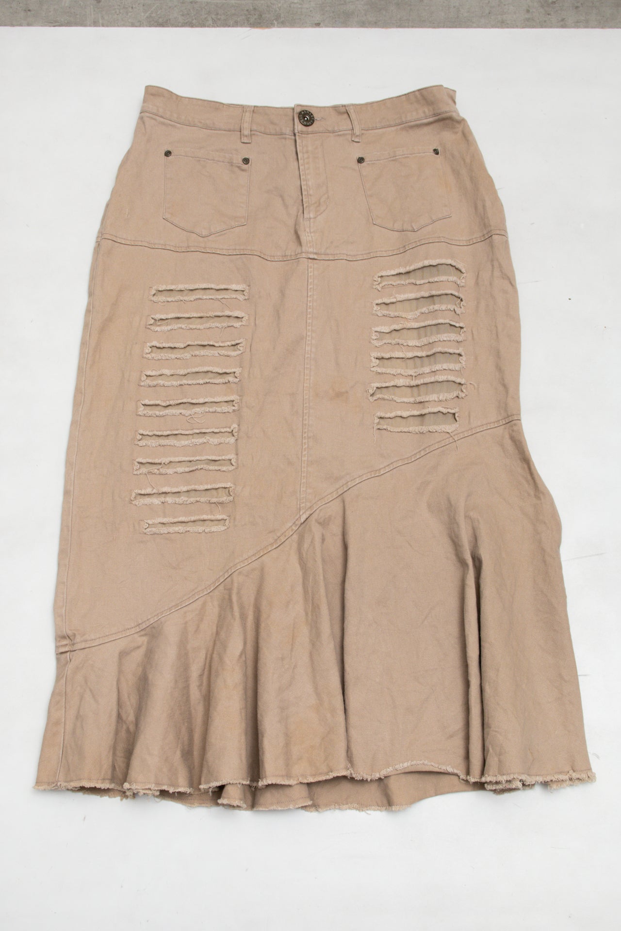 #152 Ashley Stewart Skirt Beige | c. 173 | Size 16