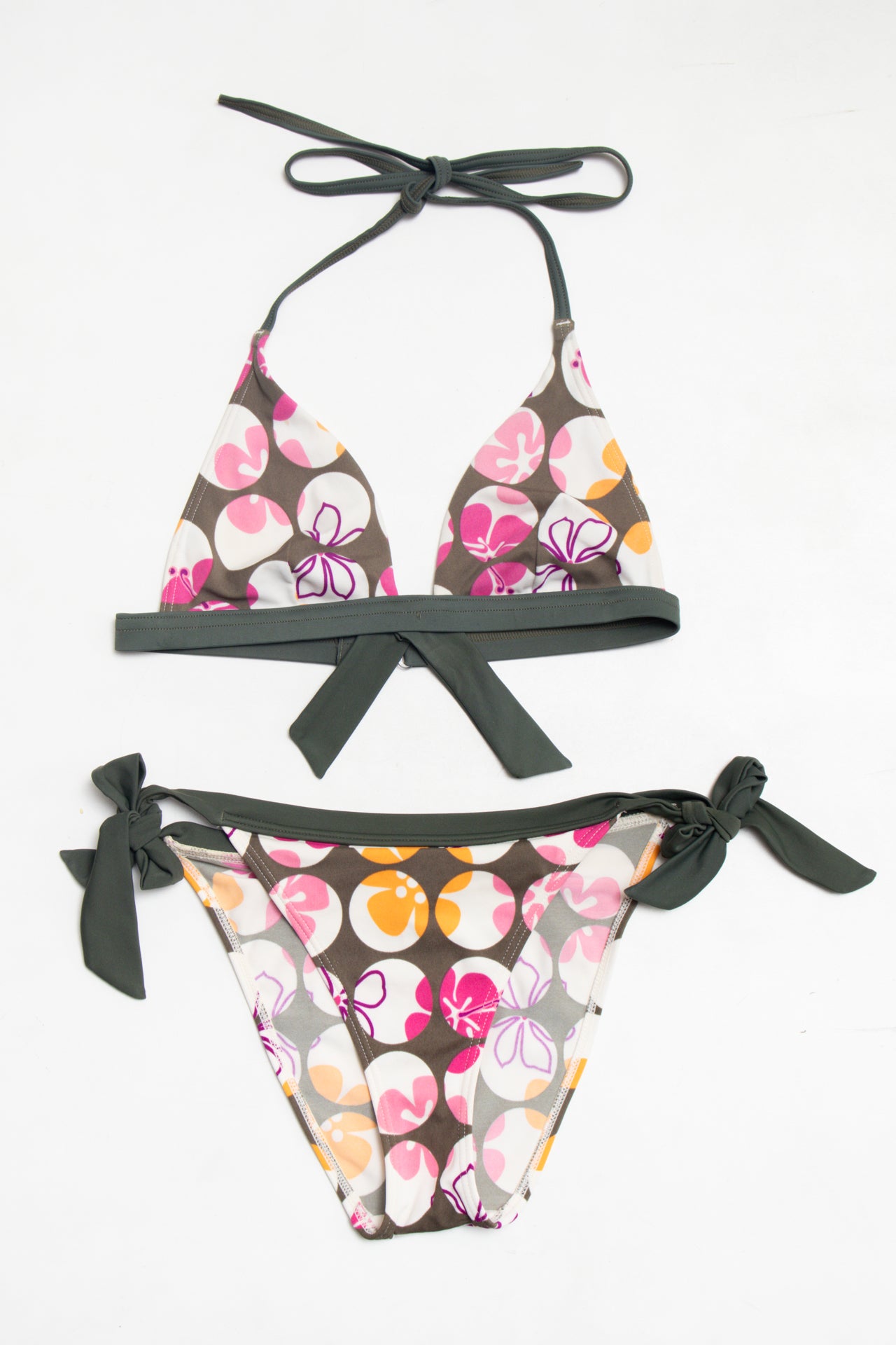 #96 Etam Bikini Brown with matching skirt | c. 176 | Size 8