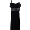 #200 T.a.g. Spaghetti Strap Cocktail Dress Black | c. 173 | Size 10