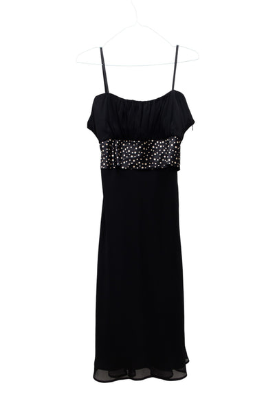 #200 T.a.g. Spaghetti Strap Cocktail Dress Black | c. 173 | Size 10