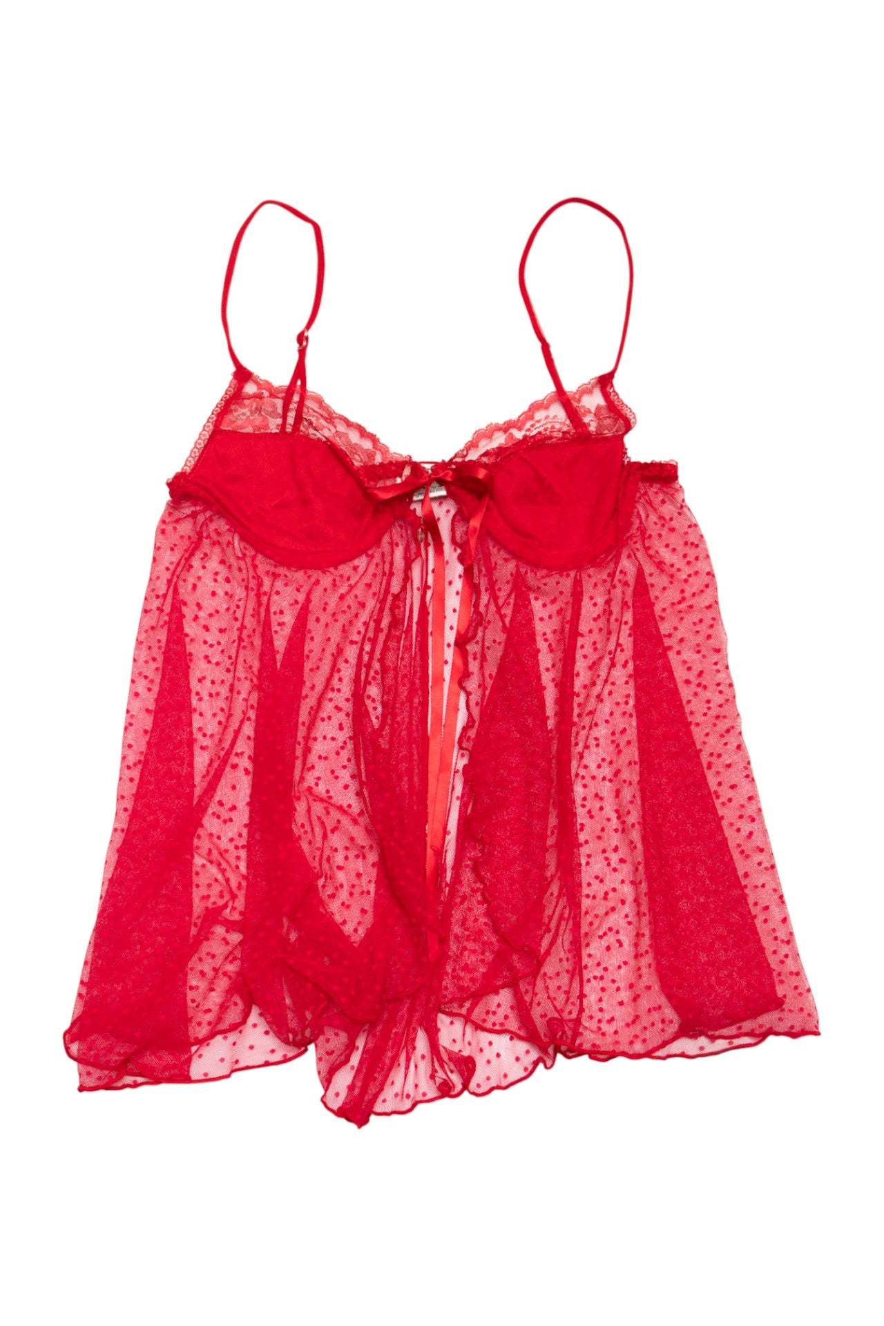 #14 Secret Treasures Babydoll Lingerie Top Red | c. 173 | Size 10 / 12C