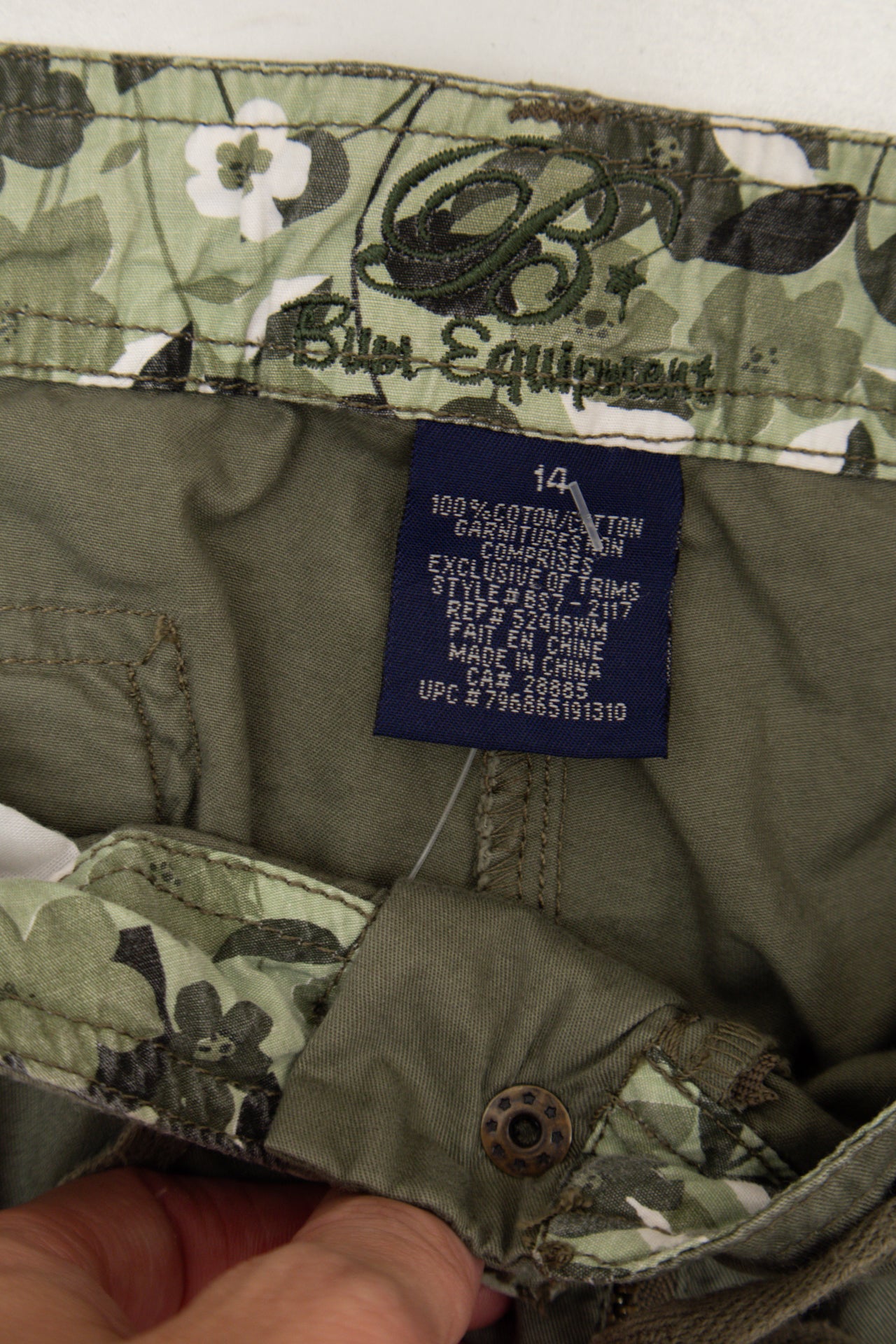 #177 Bex Equipment Cargo Pants Olive Green | c. 174 | Size 14