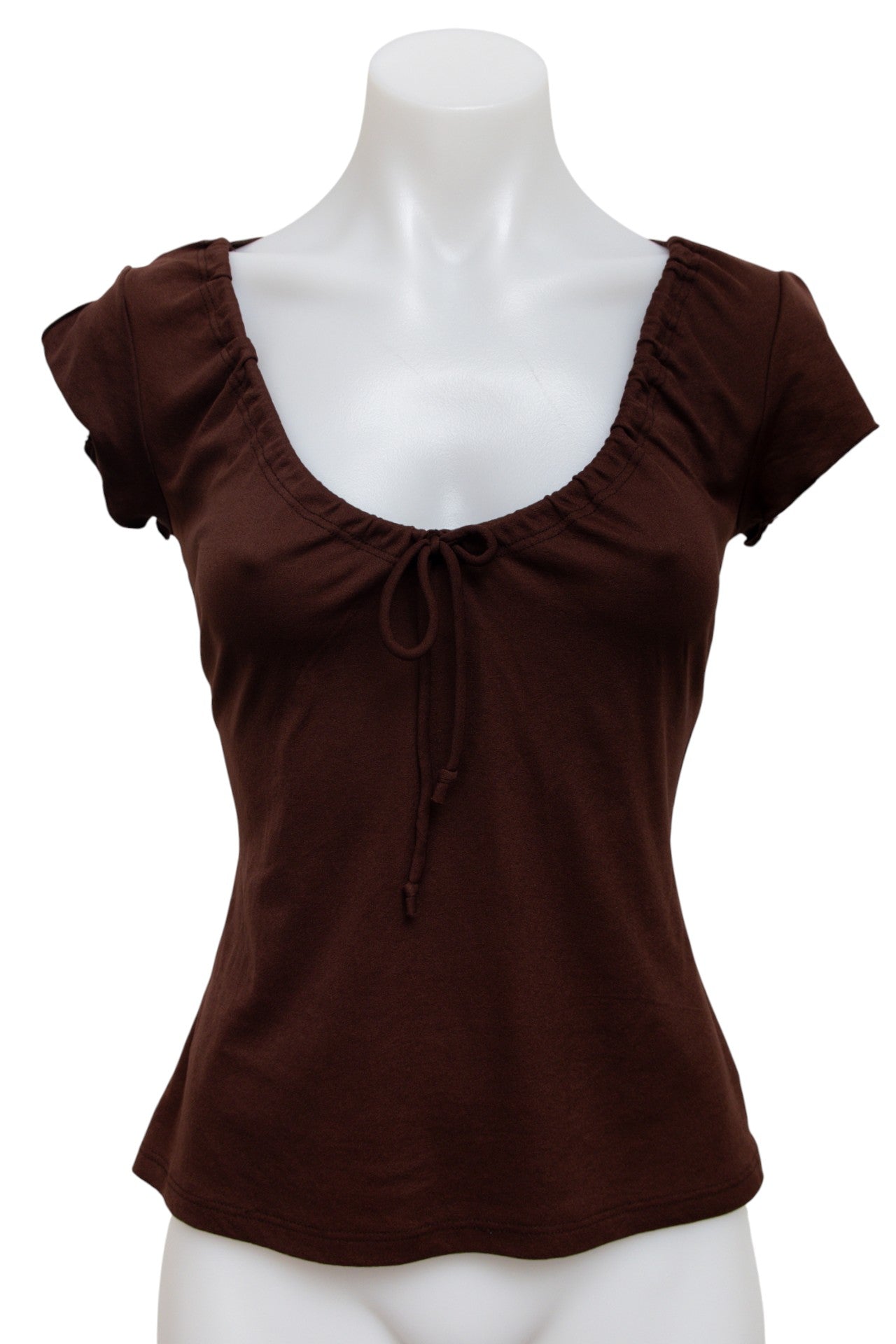 # Charlotte Russe T-shirt Brown | c. 176 | Size 8