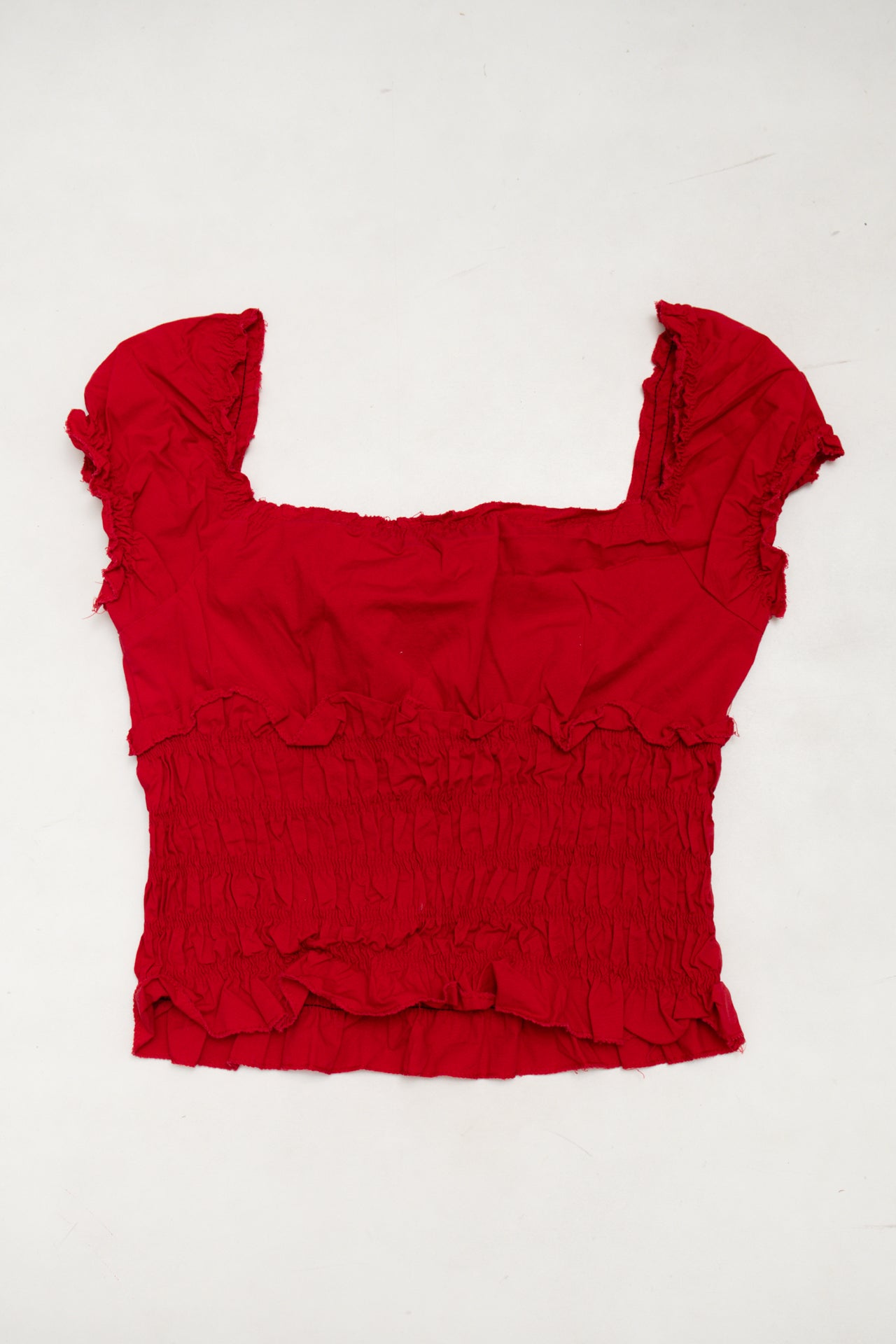 #78 Baba Nuki Short Sleeve Top Red | c. | Size 10