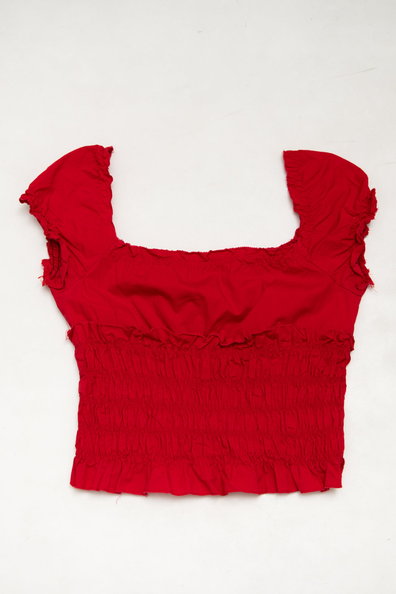 #78 Baba Nuki Short Sleeve Top Red | c. | Size 10