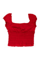 #78 Baba Nuki Short Sleeve Top Red | c. | Size 10