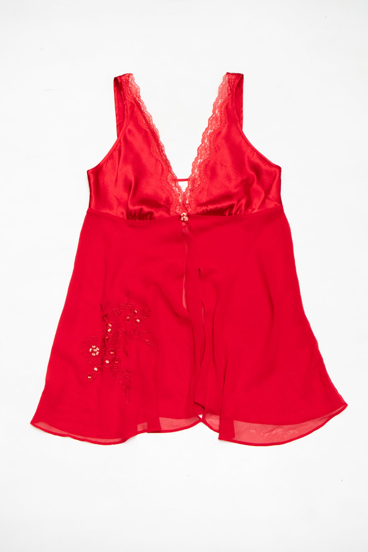 #10 Secret Treasures Lingerie Babydoll Top Red | c. 173 | Size 8