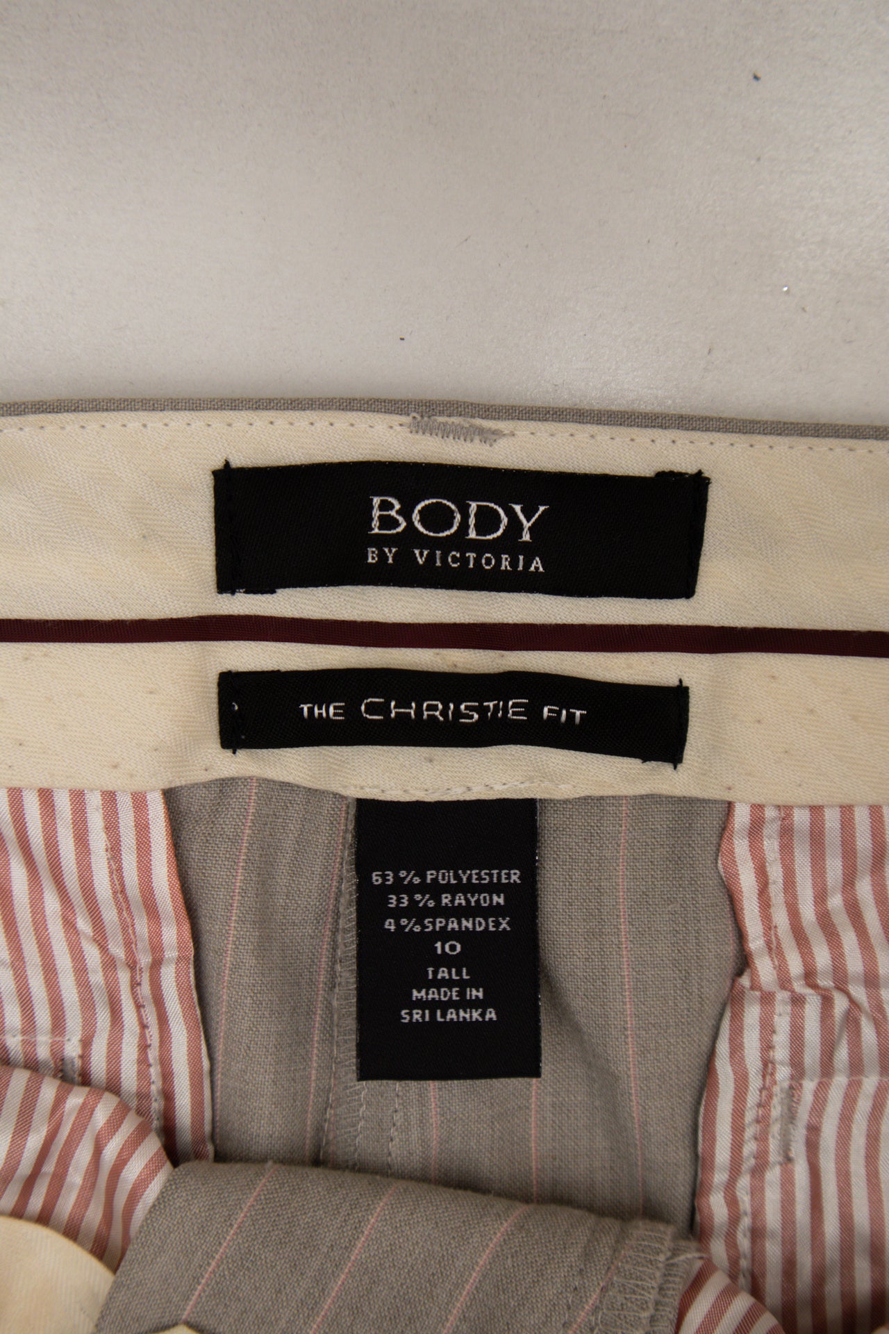 #121 Body By Victoria Dress Pants Taupe | c. 174 | Size 14