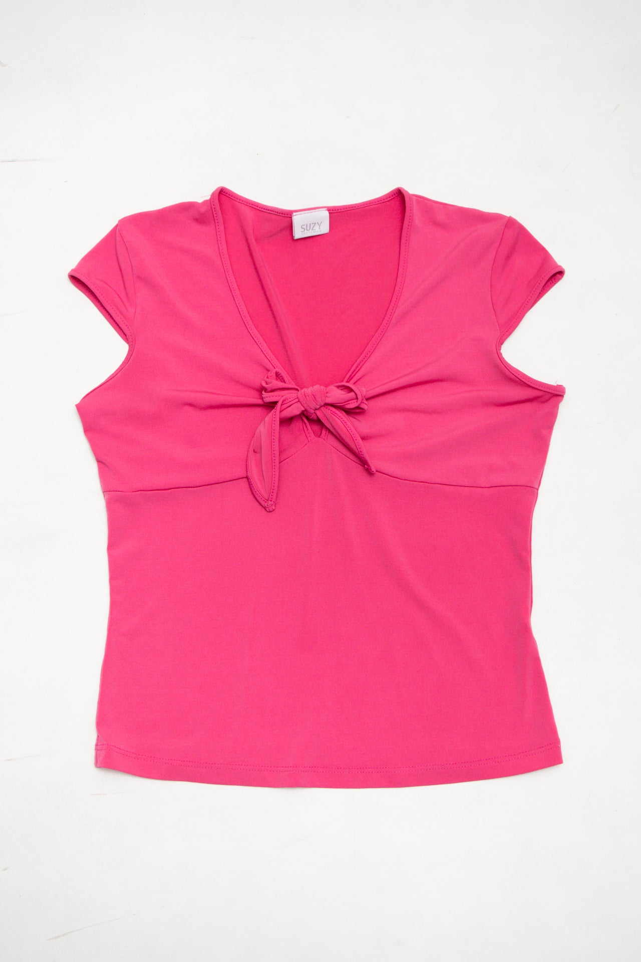 #55 Supy Short-sleeve Knit Top Pink | c. 173 | Size 10