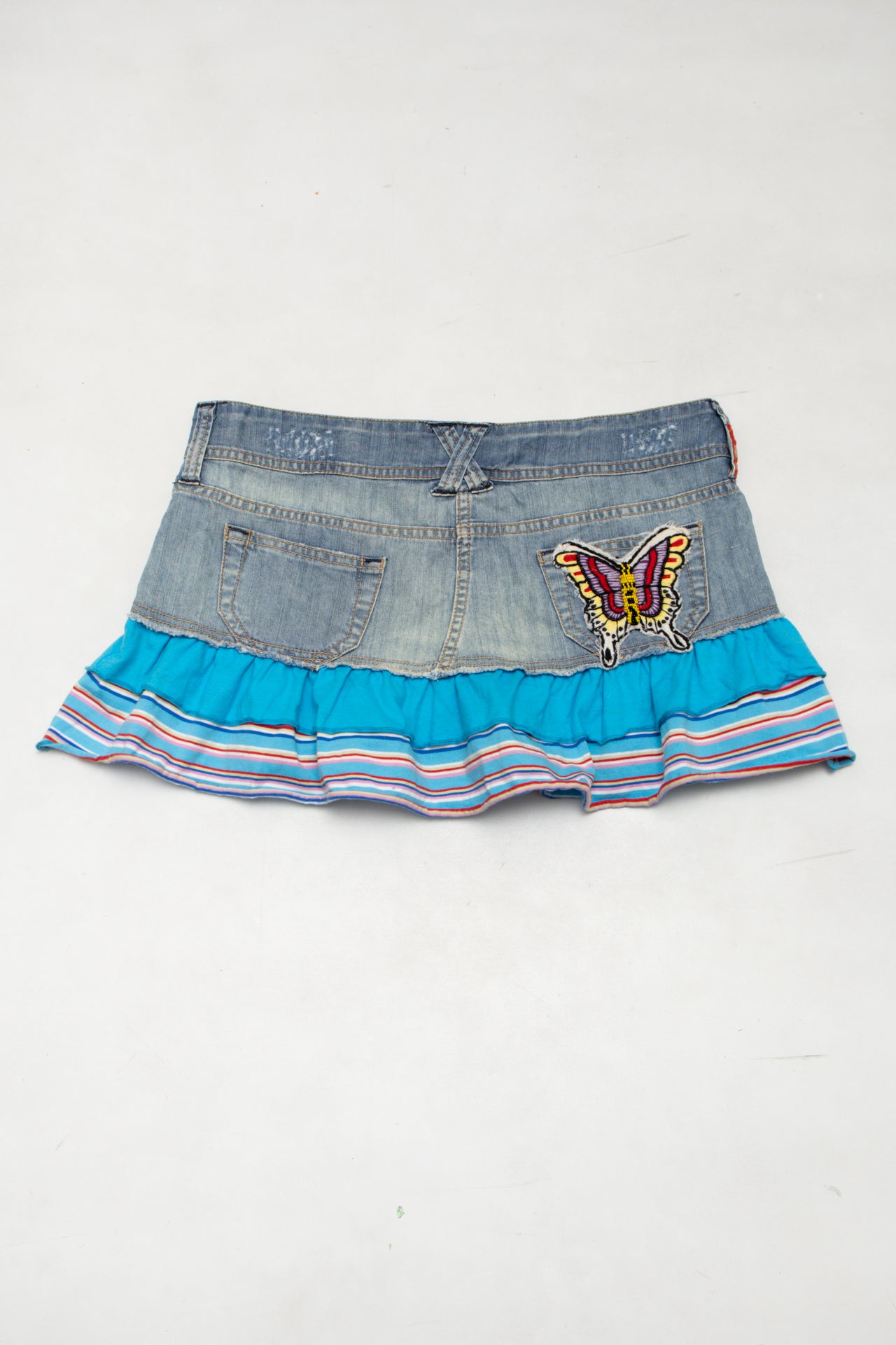 #149 Lonsdale (l!eans Line) Denim Mini Skirt Blue | c. 174 | Size 12