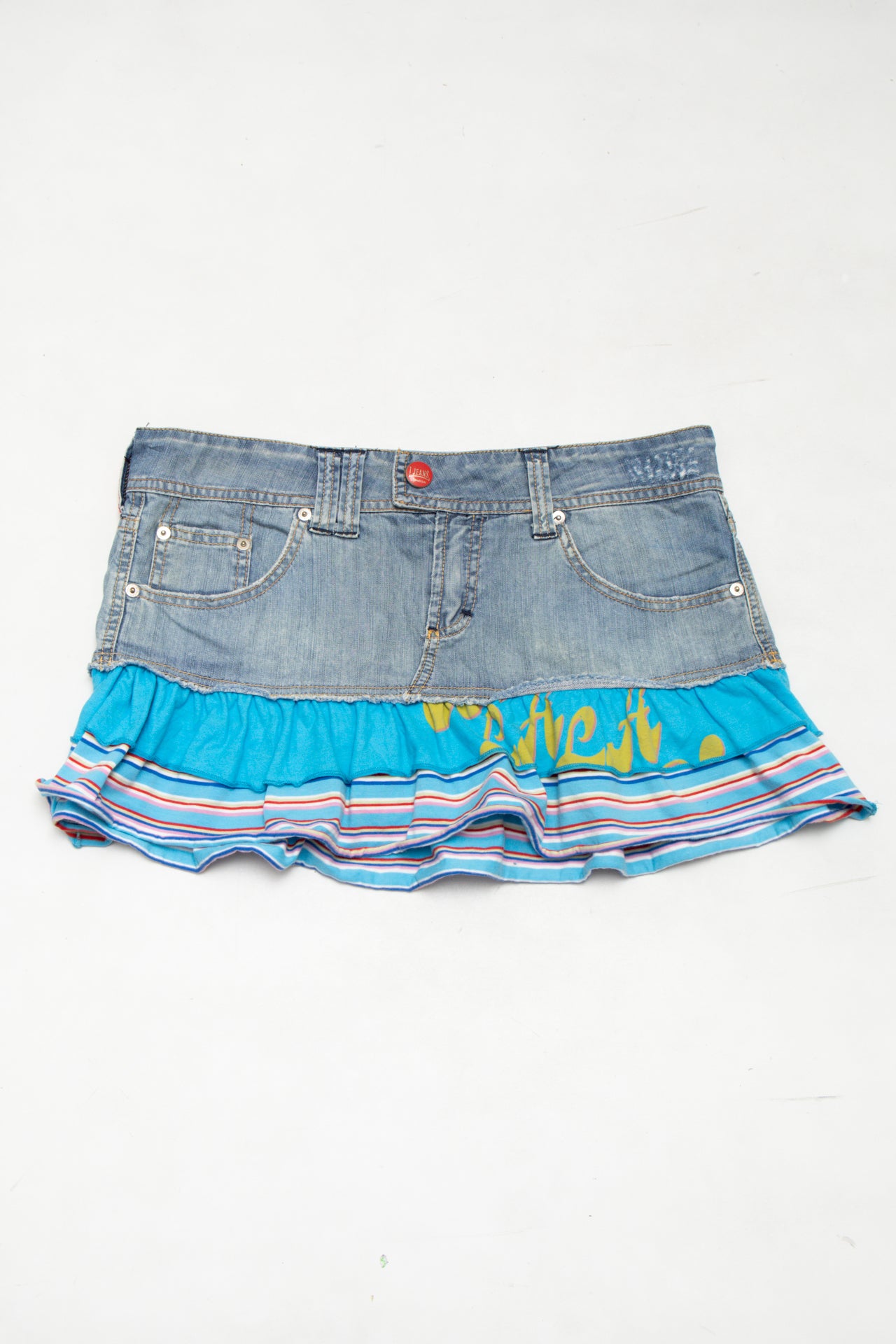 #149 Lonsdale (l!eans Line) Denim Mini Skirt Blue | c. 174 | Size 12